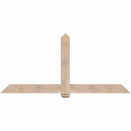 Ekena Millwork Eugene Smooth Timber Gable Bracket, Douglas Fir, 84"W x 38"H x 5 1/2"D x 5 1/2"F, 11/12 Pitch GBW084X38X0606EUG00SDF